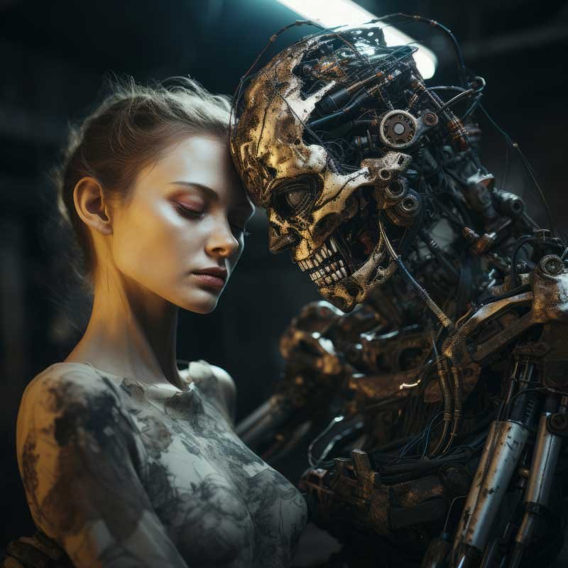 Femme confrontée à un partenaire toxique, image symbolique des relations destructrices avec un ex après une rupture amoureuse.