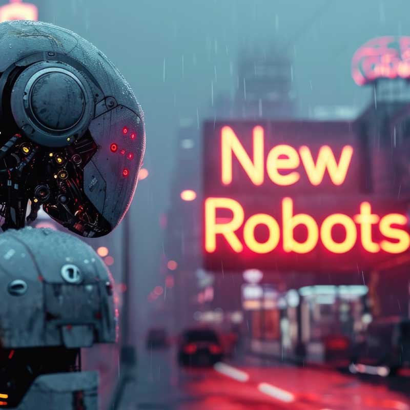 Représentation symbolique d’une rupture amoureuse et des relations complexes avec son ex, incarnées par un robot toxique ou instable.